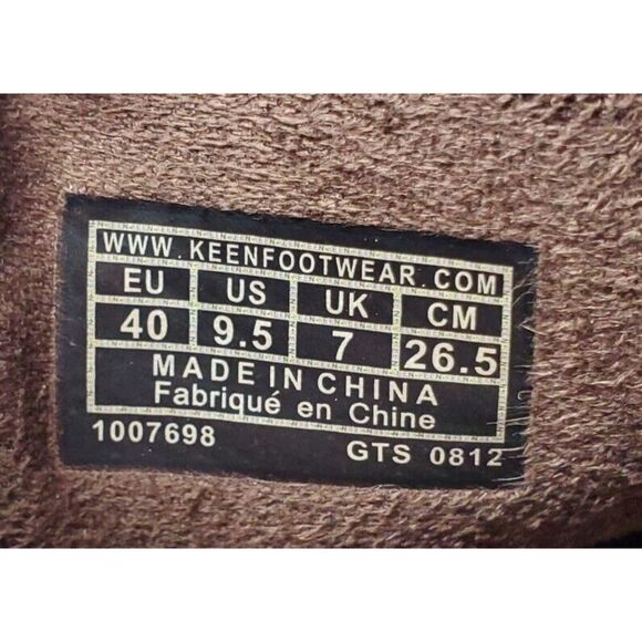 KEEN Akita Ankle Boots Womens 9.5 Brown Leather Wedge Lug Bootie Shoes - Picture 13 of 14